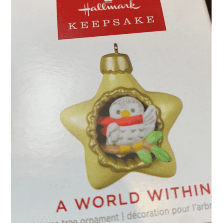 Hallmark Keepsake 1.4" Miniature Christmas Ornament 2022, Mini A World Within, Mini