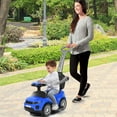 thumbnail image 2 of Costway 3 in 1 Ride on Push Car Toddler Stroller Sliding Car w/Music Blue, 2 of 12