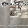 thumbnail image 2 of Piso Spc Gris Encino Texturizado 1220×230×6mm Trafico Pesado 10 piezas, 2 of 7