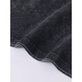 thumbnail image 5 of Black Oversized Gothic Graphic Tank Top - Vintage Washed Cotton, Loose Fit, Y2K Streetwear Aesthetic, 5 of 6