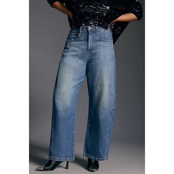 High-Waisted Wide-Leg Jeans