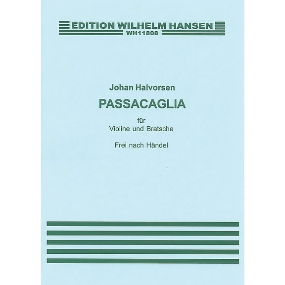 Music Sales G.F. Handel/Johan Halvorsen: Passacaglia In G Minor For Violin And Viola (Score/Pts) Music Sales America