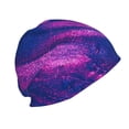 thumbnail image 4 of Kll Neon Gradient Blue Winter Fall Beanie Knit Hats For Men & Women - Warm & Soft Stylish Toboggan Caps For Cold Weather, 4 of 9