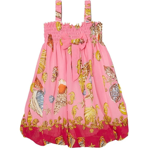 Wenchoice Girl'S Pink Shellfish Babydoll Dress S(1T-2T)