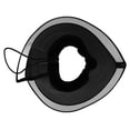 thumbnail image 1 of Dog Elizabethan Collar, Clear Visibility Prevent Licking Biting Pet Cone Collar  For Post Surgery Green,Black, 1 of 8