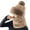 1-Khaki4318, variant on XIAOCHA Women’S Integrated‑Neck‑Gaiter Beanie Solid Hats Outdoor Fall‑Winter Bonnet,White