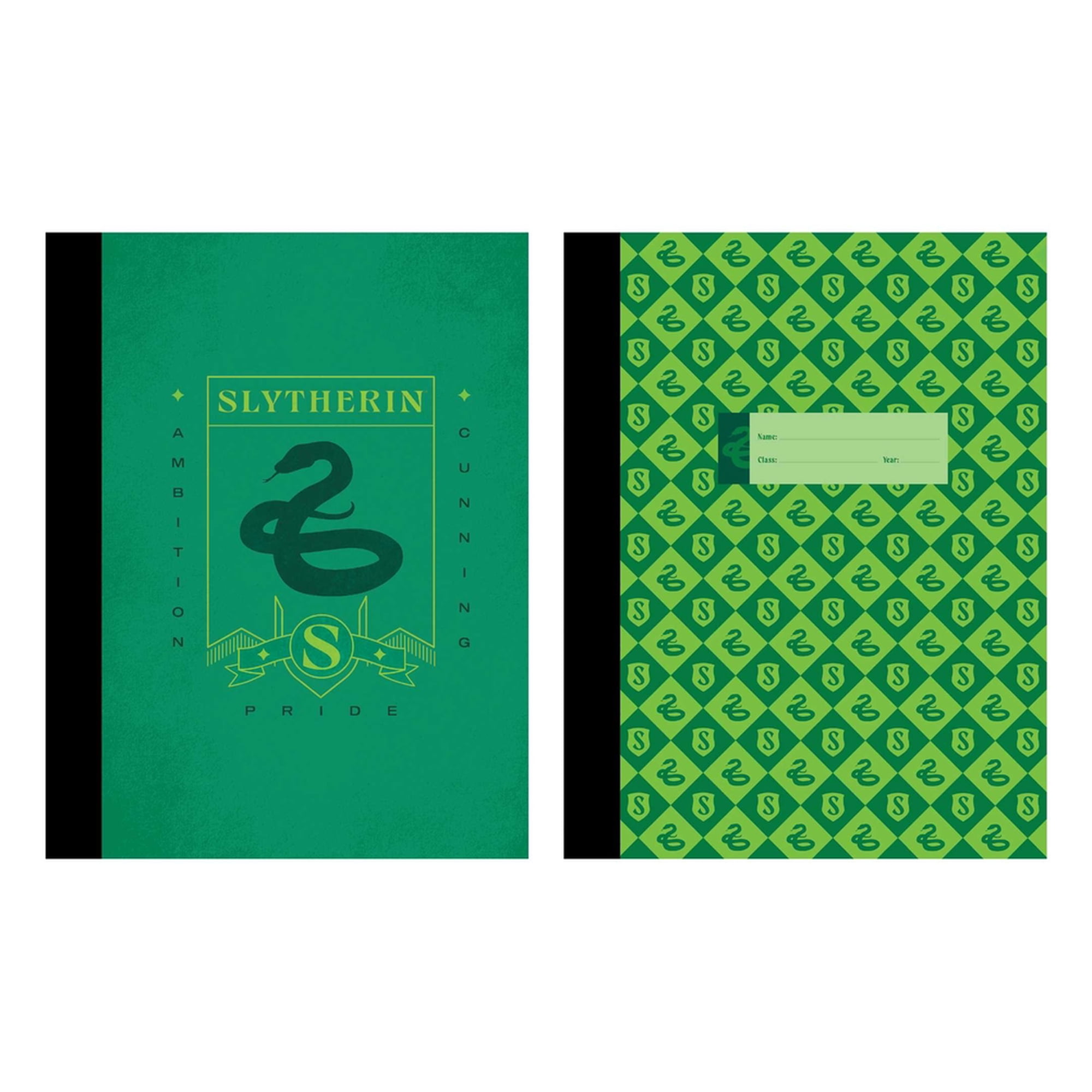 Harry Potter: Slytherin Composition Notebook Set (Set of 2) (Hardcover)