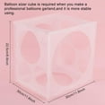 thumbnail image 4 of 1 Set 11 Holes Plastic Balloon Sizer Measuring Box Cube Tool for Party Birthday Wedding Balloon Decorations Creating Balloon Arch Columns 12x12 Inches, 4 of 7