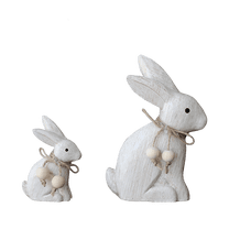 LEWEEN Easter Wooden Figurine, Creative Desktop Window Display Decor, Easter Decor For Children's Room Photography - Easter Decorations Home Decoration