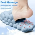 thumbnail image 4 of ABBYSQURE Women's Bubble Cloud Slides Men's Indoor and Outdoor Slippers Cute Summer for House Shower Non-Slip Massage Sandals - Light Blue, 4 of 6