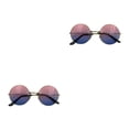 thumbnail image 1 of Qarigey Sun Eyewear Elegante sombrilla creativa Diseño especial Retro Gafas de sol Marco de metal Estilo novedoso para mujer Rosa, azul Type2 NO2, 1 of 6
