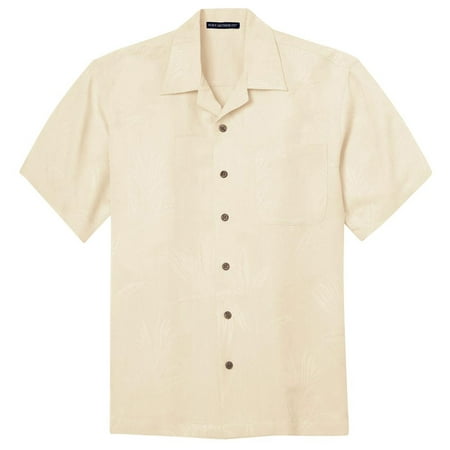 Port Authority - Port Authority Men's Patterned Open Collar Camp Shirt ...