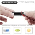thumbnail image 4 of 3 Pieces Pill Holder Keychain Small Pill Case Keychain Waterproof Portable Metal Container Organizer Medicine Bottle for Outdoor Camping Travel Pill Box, 4 of 5