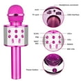 thumbnail image 2 of Wireless Bluetooth Karaoke Microphone,Portable Handheld Karaoke Mic Speaker Machine Home Party Birthday Pink, 2 of 7