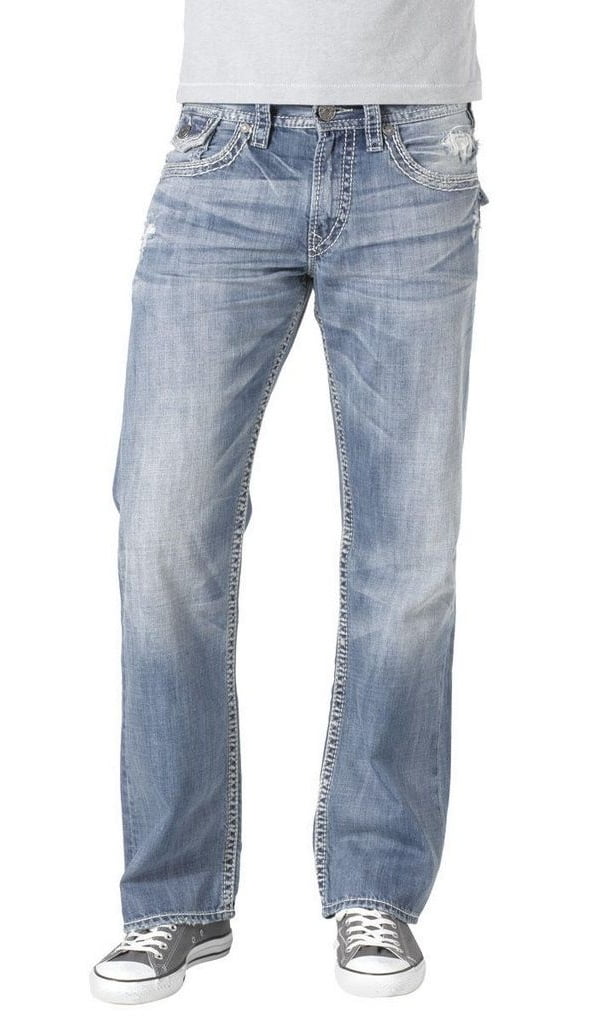 silver jeans zac light wash