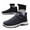 #02-Dark Gray, variant on Obersheen Men's Snow Boots Waterproof Winter Boots Lined Warm Comfortable on Outdoor Men Snow Shoes Ankle Boot (Black,8)