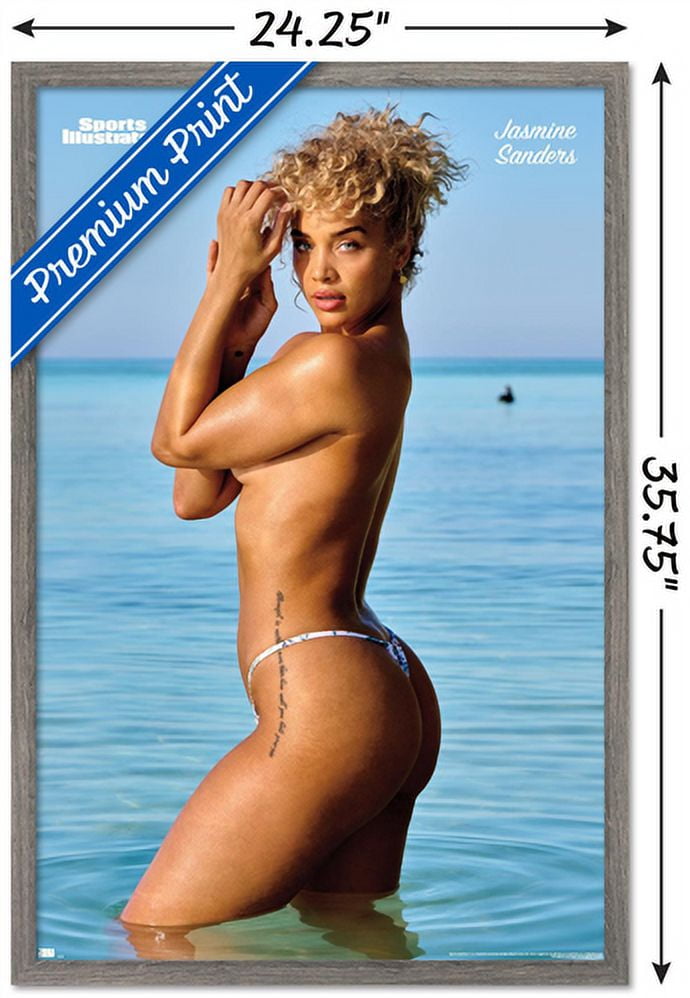 Sports Illustrated: Swimsuit Edition - Jasmine Sanders 22 Wall Poster, 22.375" x 34" Framed