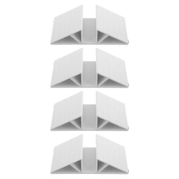 HOOWIFFY 4-Pack White Plastic Triangle Stabilizer Feet for Freestanding Pet Fence Gate Support