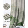 thumbnail image 3 of Green Forest Kitchen Curtains Farmhouse Botanical Tree Scenery Beige Cafe Short Curtains for Bathroom Blackout Window Curtain Grommet Small Window Treatment Drapes for Bedroom Living Room 42"x45"x2, 3 of 9