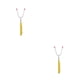 thumbnail image 3 of Cateissary Tenedor telescópico para barbacoa, salchichas en forma de U, palitos para asar, mango para perros calientes, cocina al aire libre, Amarillo 2Conjunto, 3 of 6