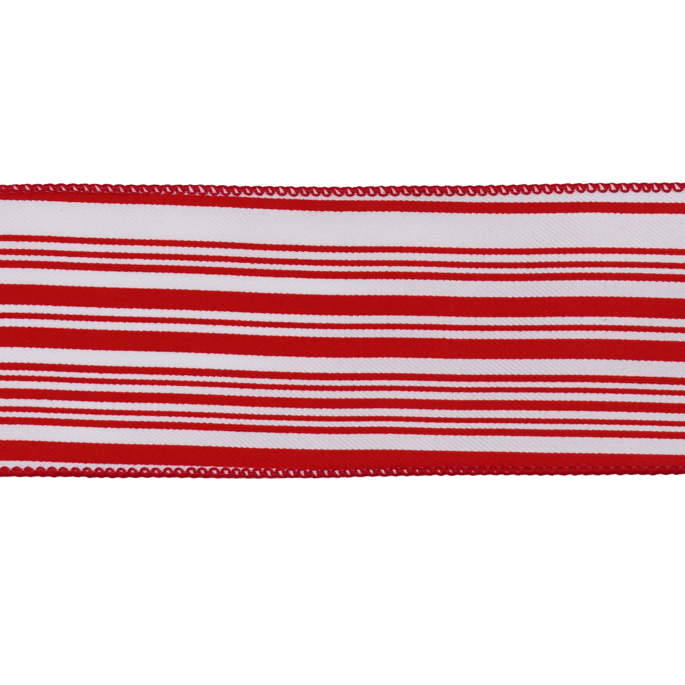 Red and White Striped Christmas Ribbon, 2.5" x 25', by Holiday Time
