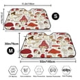 thumbnail image 3 of Balery Cartoon Mushrooms Print Car Windshield Sun Shade,Windshield Sunshade for Car Pickup Truck SUV Accessories-Small, 3 of 7