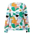 thumbnail image 4 of Patlollav Womens Tops Round Neck Long Sleeve Print Sweatshirt, 4 of 6