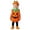 j22-Orange, variant on LIIPEE Kids Halloween Costumes Boys Girls Unisex Glow In The Dark Pumpkin Fancy Dress Up Clothes 3 Piece,6-7 Years