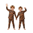 thumbnail image 2 of Spooky Halloween Matching Family PJs Pajamas Set, Pumpkin Ghost Long Sleeve Tops and Pants Lounge Sleepwear Set, 2 of 6