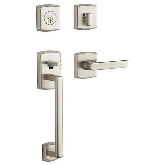 Baldwin 85386056LFD Soho Sectional Trim Full Dummy Set - Lifetime Satin Nickel