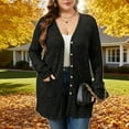 thumbnail image 6 of AviBest Plus Size Cardigans for Women Lightweight Long Sleeve Open Front Button Up Fall Thin Cardigans with Pockets, 1XL-5XL, 6 of 6