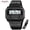 Black, variant on SKMEI Unisex Watch Slim Digital Wristwatch with Stainless Steel Bracelet, Stopwatch, Alarm, Countdown, Date and EL Backlight, Minimalist Style for Students, Work and Daily Wear