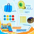 thumbnail image 4 of Bounce Castle Inflatable Trampoline Slide Pool Rocket Design 11.14' x 9.18' x 6.06', 4 of 7
