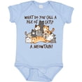 thumbnail image 3 of Inktastic What Do You Call a Pile of Cats? a MEOWTAIN Boys or Girls Baby Bodysuit, 3 of 5