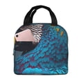thumbnail image 1 of Easygdp Modern Style Blue Parrot Bolsa Térmica Premium - Tela Oxford Impermeable, Gran Capacidad, Bolsillo Frontal, Unisex para Trabajo, Escuela, Actividades al Aire Libre y Picnics, 1 of 8