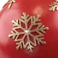 thumbnail image 4 of Northlight LED Lighted Glittered Christmas Ball Ornament Decoration - 12" - Red - White Lights, 4 of 7