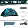 thumbnail image 5 of Golabs CT1 2 Person Dome Tent for 2 Adults, Easy Setup Waterproof Lightweight All-Season Camping Tent, Blue, 5 of 7