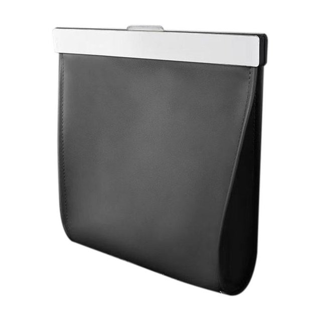 Car Garbage Bag Waterproof Magnetic Adsorption Trash Can Back Seat Hanging P1