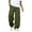 Army Green #19, variant on Cargo Joggers for Men Baggy Wide Leg Pants Cotton Drawstring Open Bottom Sweatpants Heavyweight Loose Lounge Trousers with Pockets Light Purple XL