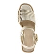 thumbnail image 3 of Kenneth Cole New York Womens Shelby Metallic Ankle Strap Espadrilles, 3 of 4