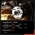 thumbnail image 2 of A-Premium Pair [2] Front Wheel Bearing Hub Assembly Compatible with Chevrolet Colorado 2009-2012 GMC Canyon 2009-2012 RWD w/6-Lug, 2 of 9