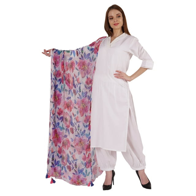Phagun Ensemble Kurta Ethnique pour Femmes avec Dupatta Imprimée Tunique Indienne Kurti de Designer Robe