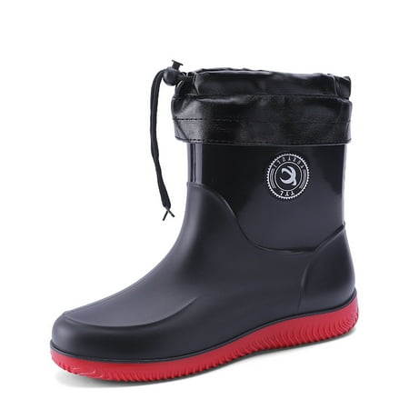 

Men‘s Hightop Non-slip Waterproof Rubber Sole Rain Boots