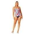 thumbnail image 6 of Anne Cole Womens Twist-Front Bandeau Ta White Print XS, 6 of 6