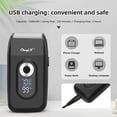 thumbnail image 3 of CkeyiN Men's Shaver Titanium Steel Head Electric Beard Trimmer Reciprocating Shaver,2 In 1 Digital Display Reciprocating Razor for Hair Clipping And Beard Shaving, 3 of 10