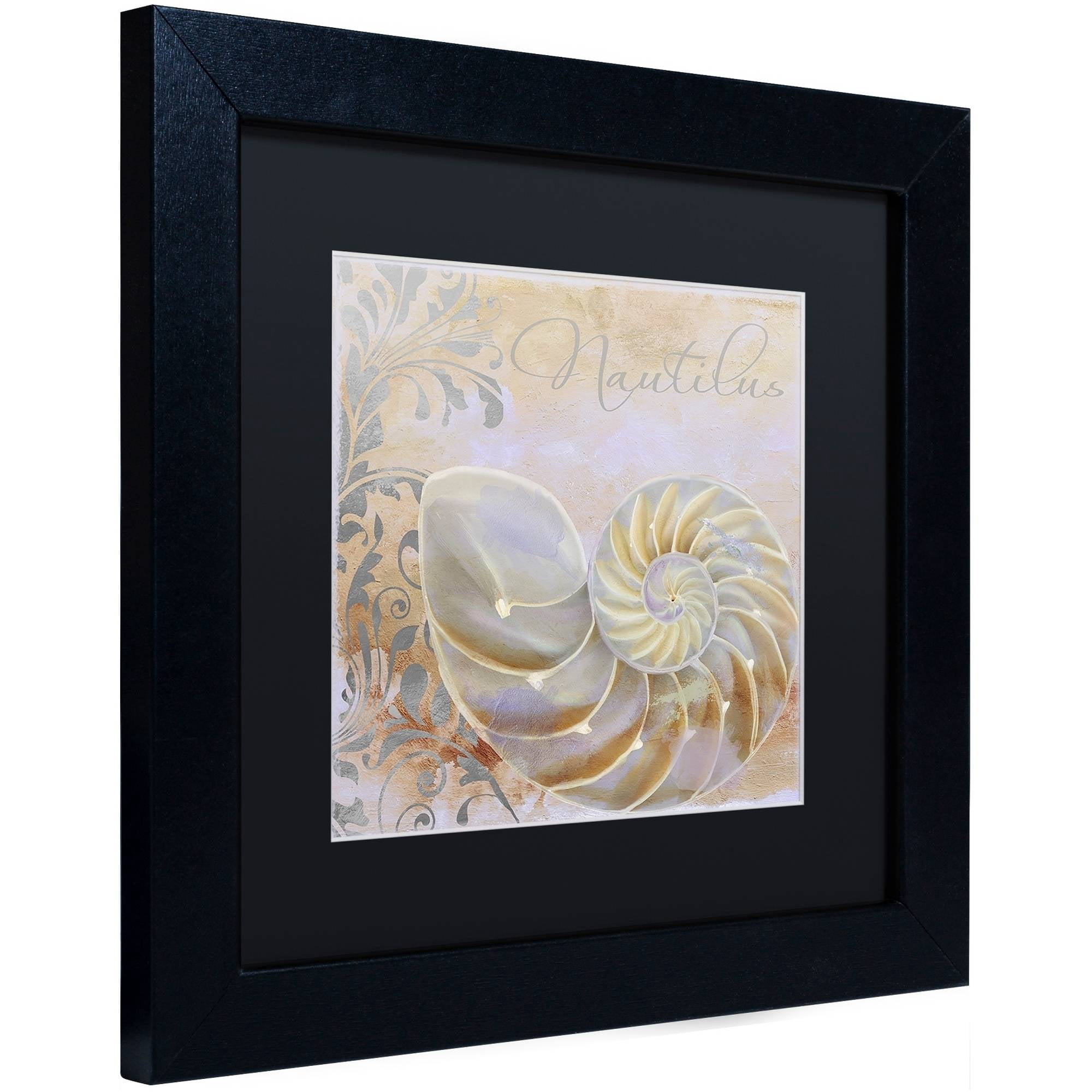 Trademark Fine Art "Painted Sea III" Canvas Art by Color Bakery Black Matte, Black Frame
