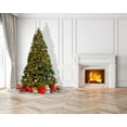 thumbnail image 5 of Seasonal Round Area Rug Carpets for Under a Christmas Tree. Add Some Holiday Flare and Comfort Under Your Tree This Year (4 ft Round, Silver), 5 of 5