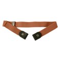 thumbnail image 2 of No Buckle Elastic Belt for Men, Invisible Buckleless Stretch Belt for Men Women Camel, 2 of 6