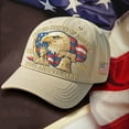 thumbnail image 6 of WKSCLPAI 250th Anniversary USA Hat, Adjustable Printed Patriotic Baseball Cap for Men Women with A Small Decorated American Flag for Independence Day(Beige), 6 of 8