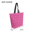 thumbnail image 4 of Large Canvas Bag 13.5x5.1x15 Inch Canvas Bag Shopping Canvas Bag Suitable For Outing Shopping Travel Out Of Large Capacity Storage Dark Pink Pattern, 4 of 9